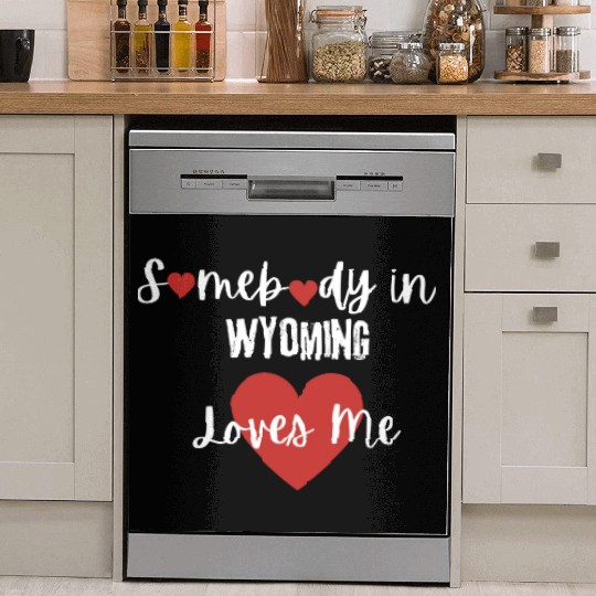 Somebody in Wyoming Loves Me Dish Washer Covers