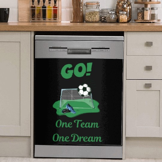 Soccer Star One Team and One Dream Lets Go Dish Washer Covers