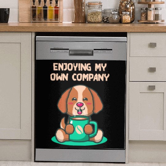 Enjoying My Own Company Sarcastic Introvert Sarcas Dish Washer Covers