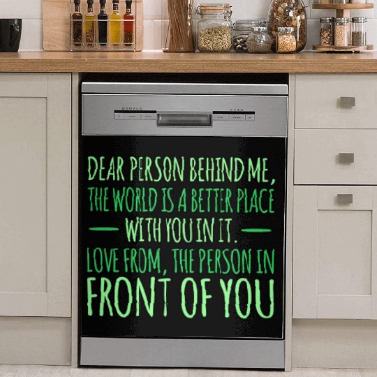 Person Behind Metal Health Awareness Supporter Dish Washer Covers