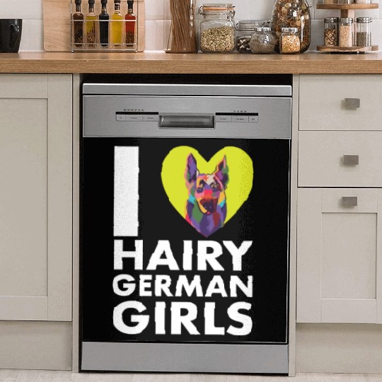 Funny German Shepherd Mom Dad I Love Hairy German Dish Washer Covers