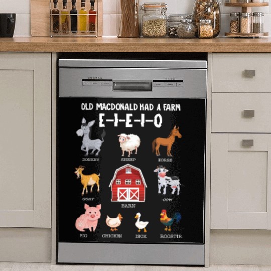 Toddler Farm Animals Old Macdonald Had A Farm Dish Washer Covers