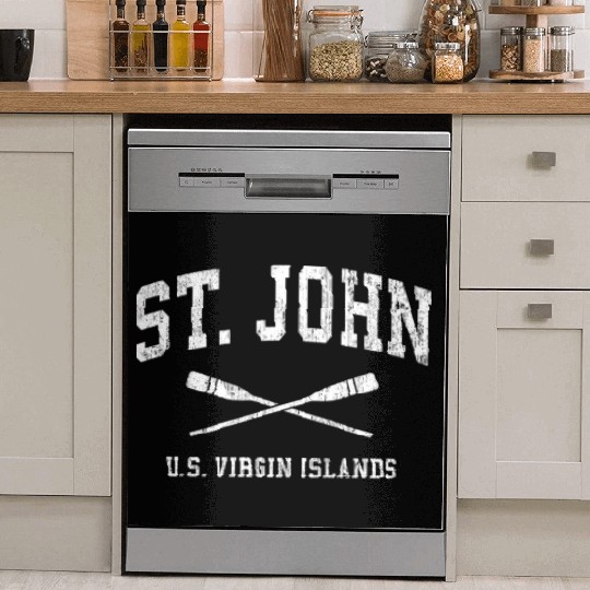 Saint John Usvi Vintage Nautical Paddles Sports Oa Dish Washer Covers