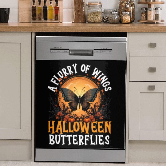 Butterfly Halloween Trick Or Treat Insect Lover Dish Washer Covers