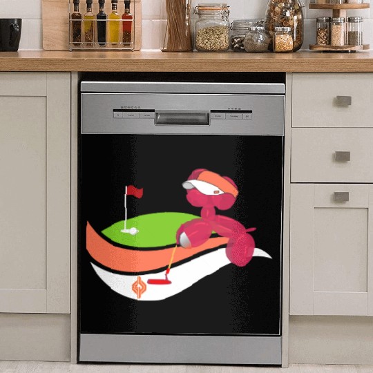 Summer Golf Balloon Dog Dish Washer Covers