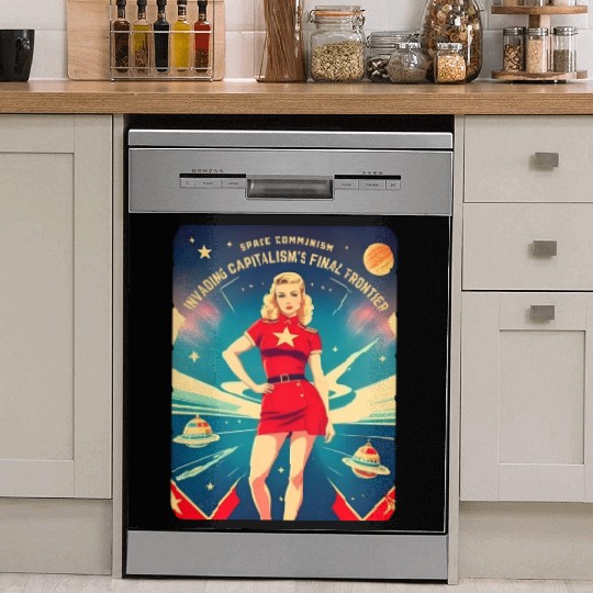 Funny Retro Cold War Soviet Communism USSR Humor Dish Washer Covers