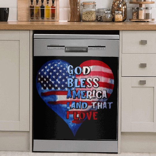 God bless America Land that I love Dish Washer Covers