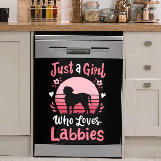 Labrador Labbie Dog Lover Retro Dish Washer Covers