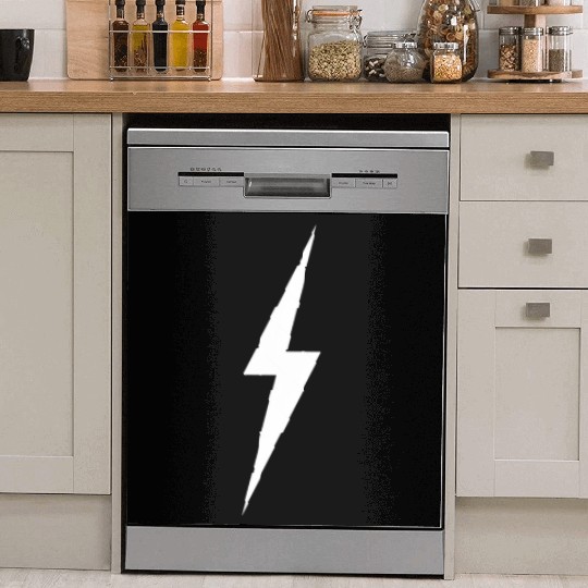 le Lightning Bolt In White Dish Washer Covers