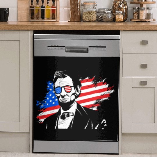 Merica Lincoln President Independence Day Party Dish Washer Covers