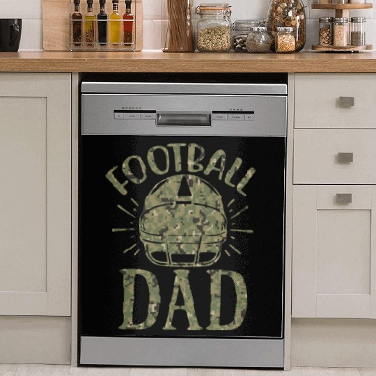 Football dad Camo Camo Camo Camo Camo Dish Washer Covers