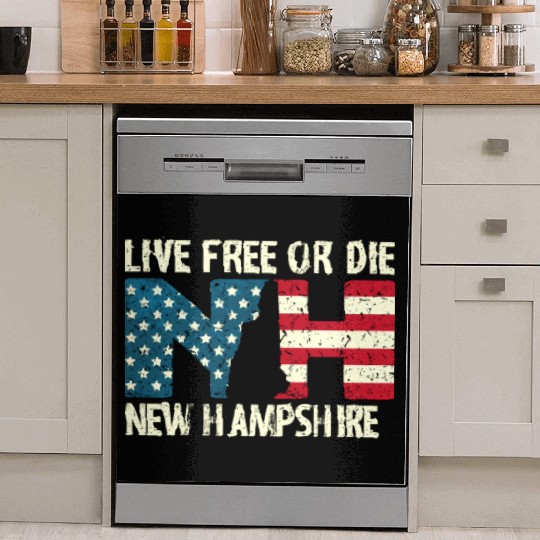 New Hampshire Patriotic Live Free Or Die Product Dish Washer Covers