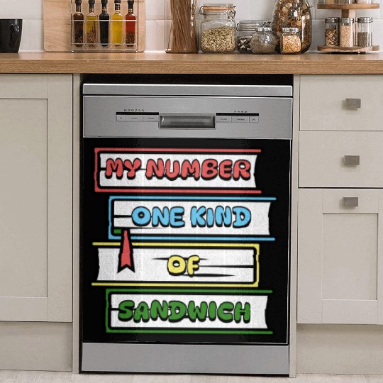 My Number One Kind Of Sandwich Book Lovers Dish Washer Covers