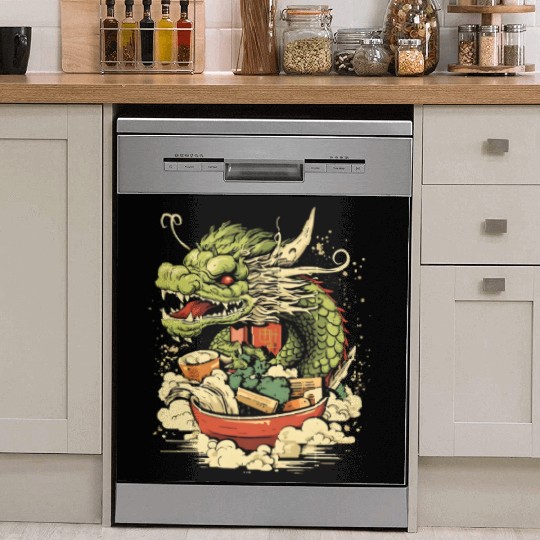Sushi Dragon Japanesse Kawaii Dish Washer Covers