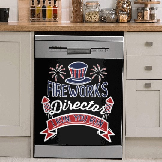 Fireworks Director 4th of July Dish Washer Covers