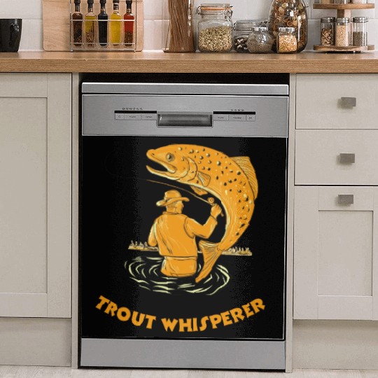 Trout Whisperer Dish Washer Covers