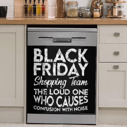 Black Friday Shopping Team 3 Dish Washer Covers