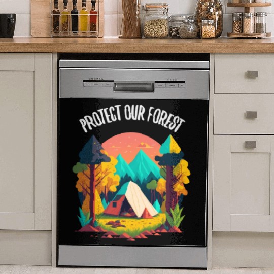 Natur Wildlife Outdoor Forest Camping Hiking Dish Washer Covers