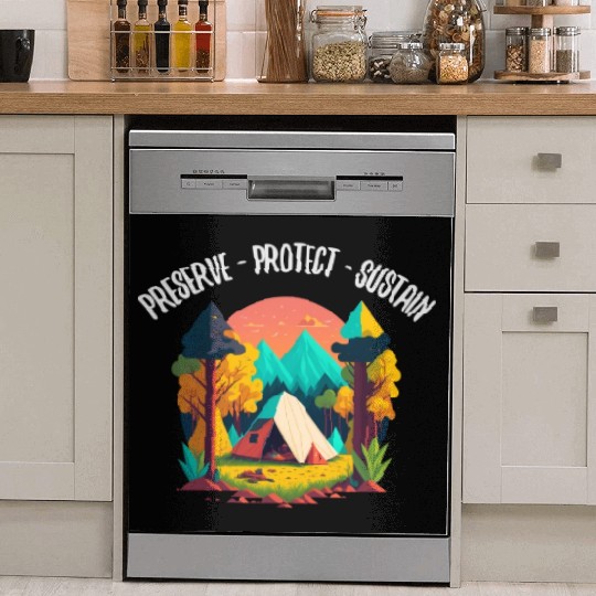 Natur Wildlife Outdoor Forest Camping Hiking Dish Washer Covers