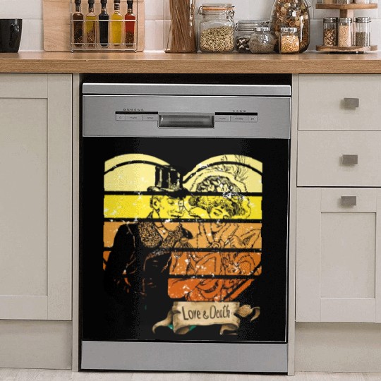 love or death vintage Dish Washer Covers design