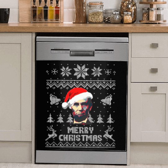 Abraham Lincoln Merry Christmas Dish Washer Covers