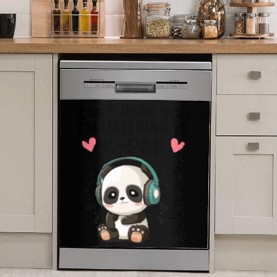 Can't Hear You I am Listening to K-Pop Dish Washer Covers