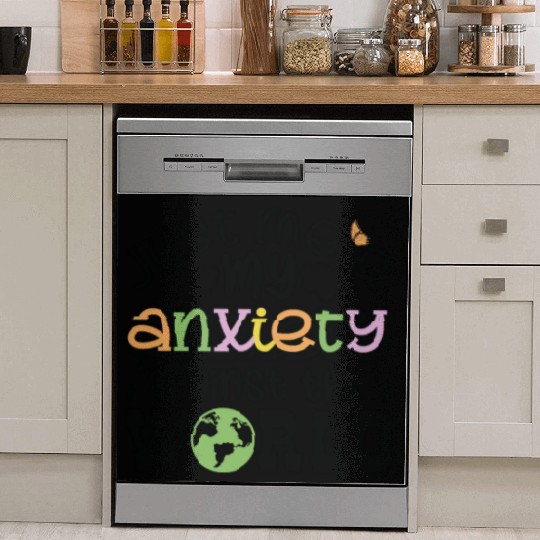 Just Me and Anxiety Against The World Dish Washer Covers