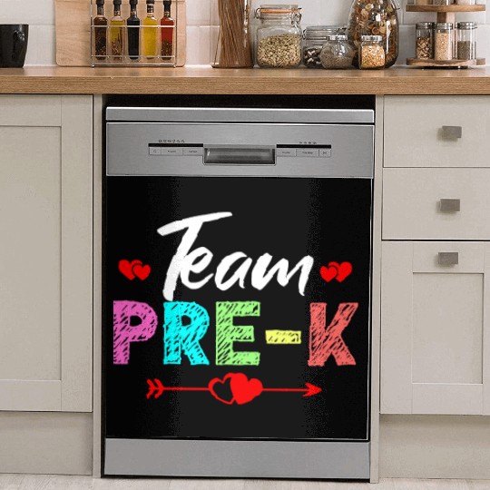 Team Pre K Teacher Dish Washer Covers