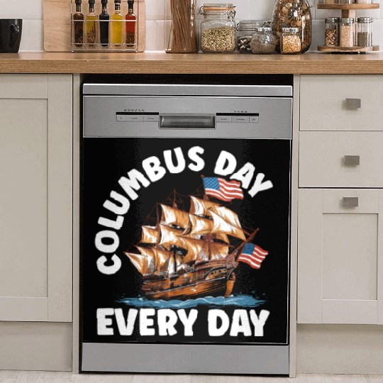 Christopher Columbus Italian American Columbus Day Dish Washer Covers