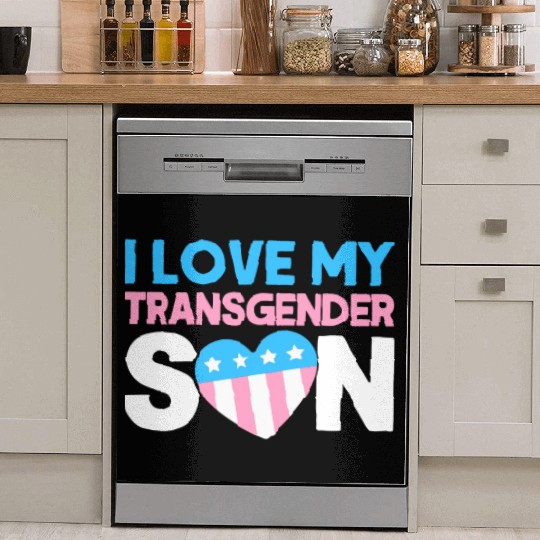 Gay Pride I Love My Transgender Son Trans LGBT Dish Washer Covers