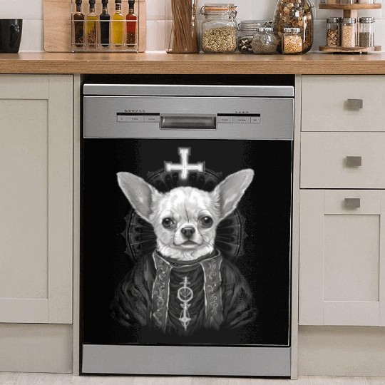 Chihuahua - Pope Dog Church Vatican Catholic Dish Washer Covers
