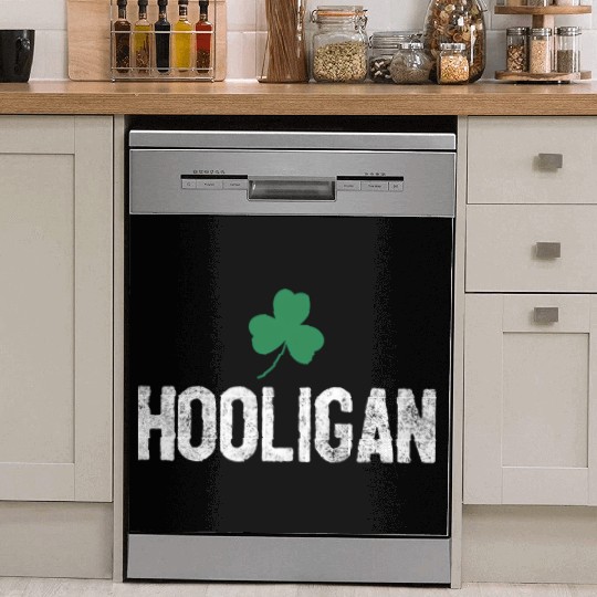Hooligan Irish St Patrick'S Day Shamrock Clover Dish Washer Covers