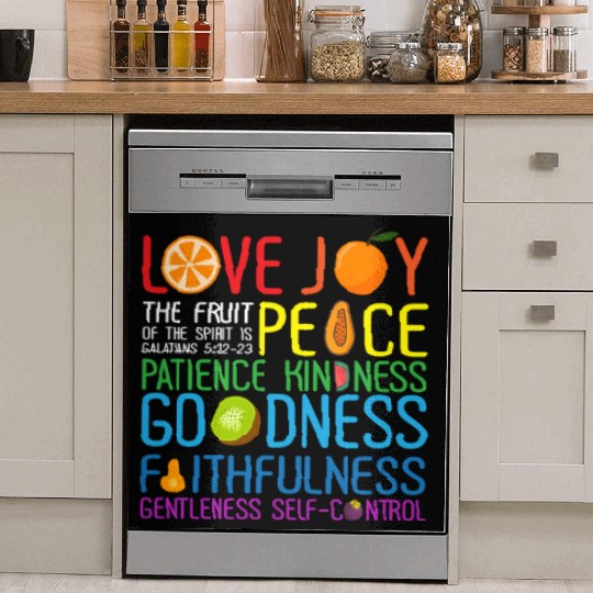 Love Joy The Fruit Of The Spirit Is Peace Patience Dish Washer Covers