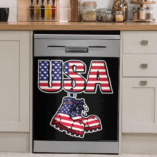 God bless America the land of the free Dish Washer Covers