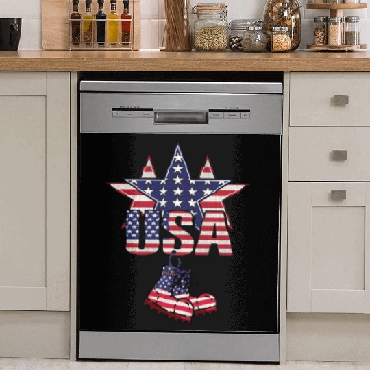 God bless America the land of the free Dish Washer Covers
