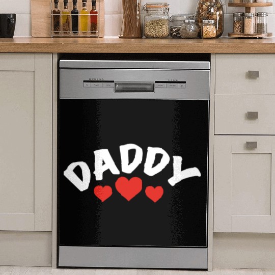I love my Daddy Cute Fathers Day Gift Dish Washer Covers