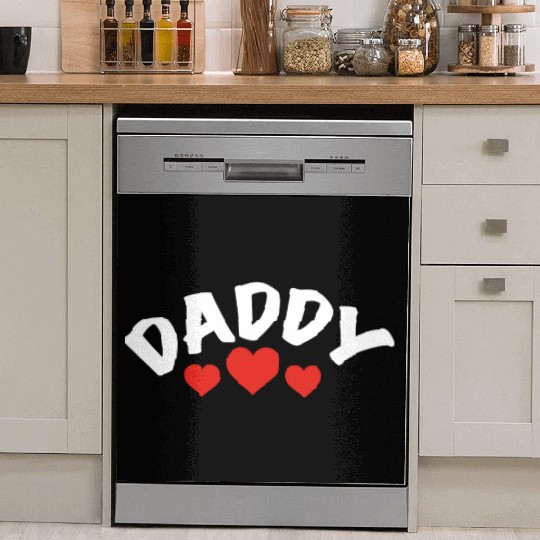 I love my Daddy Cute Fathers Day Gift Dish Washer Covers