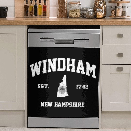 Windham New Hampshire Nh State Athletic Style Dish Washer Covers