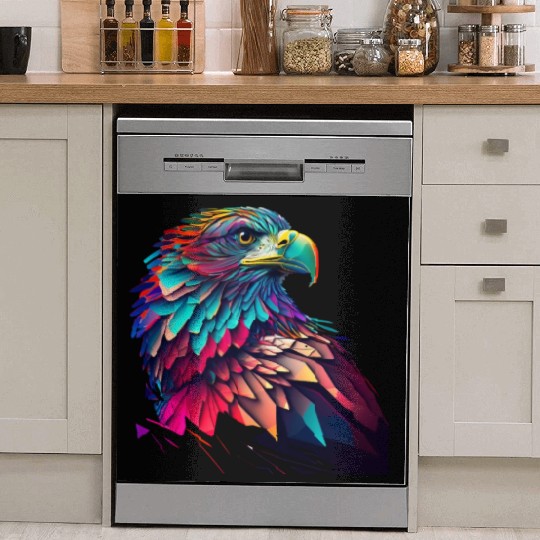 psychedelic eagle Dish Washer Covers