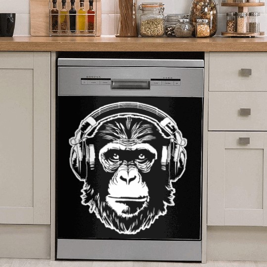 Ape Face Apes Apelike Jungle Primate Dish Washer Covers