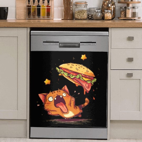 Cat and Taco A Perfectly Delicious Pair Dish Washer Covers