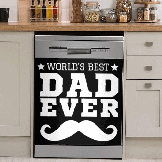 World s Best Dad Ever Dish Washer Covers