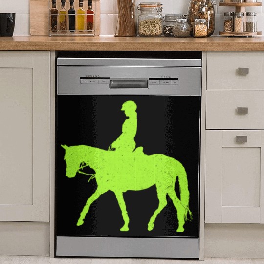 Equestrian Green Lizard Dish Washer Covers