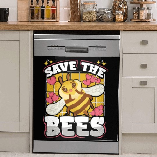 Save The Bees Cute Bumblebee Dish Washer Covers