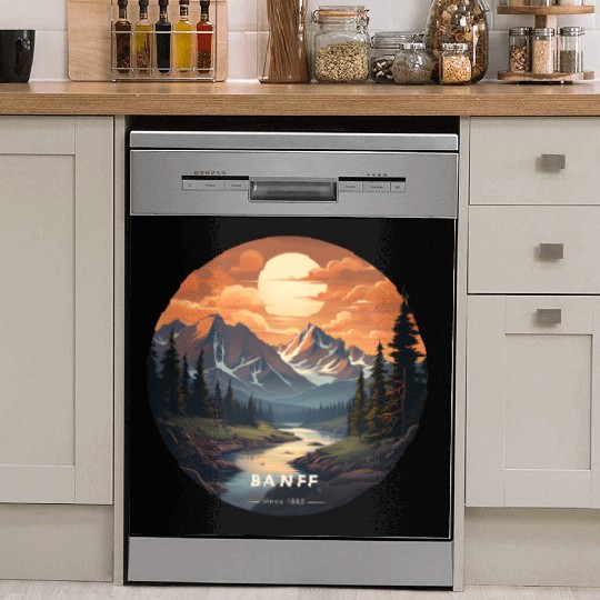 Banff sunset Dish Washer Covers