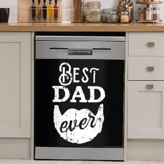 Best Dad Ever For Bearded Daddys Father'S Day Dish Washer Covers