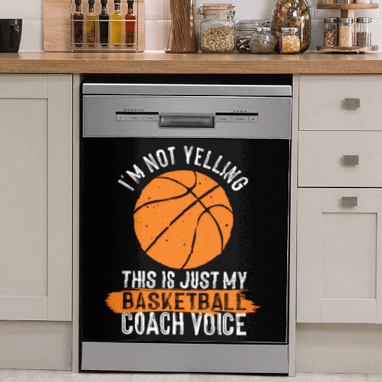 Basketball Coach Basketball Coaching Voice Dish Washer Covers