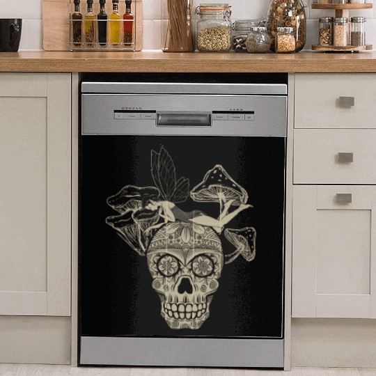 Fairy Dish Washer Covers, Fairycore Skull Skeleton And