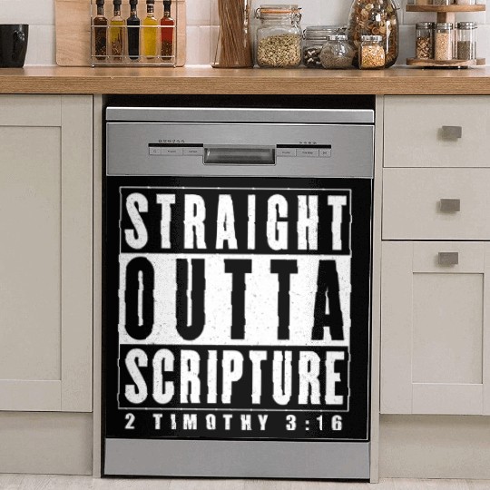 Straight Outta Scripture Dish Washer Covers