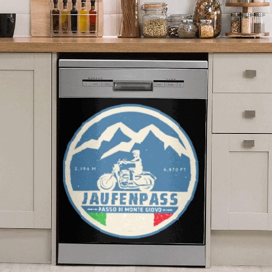 jaufenpass - passo di monte italian motorbike trip Dish Washer Covers